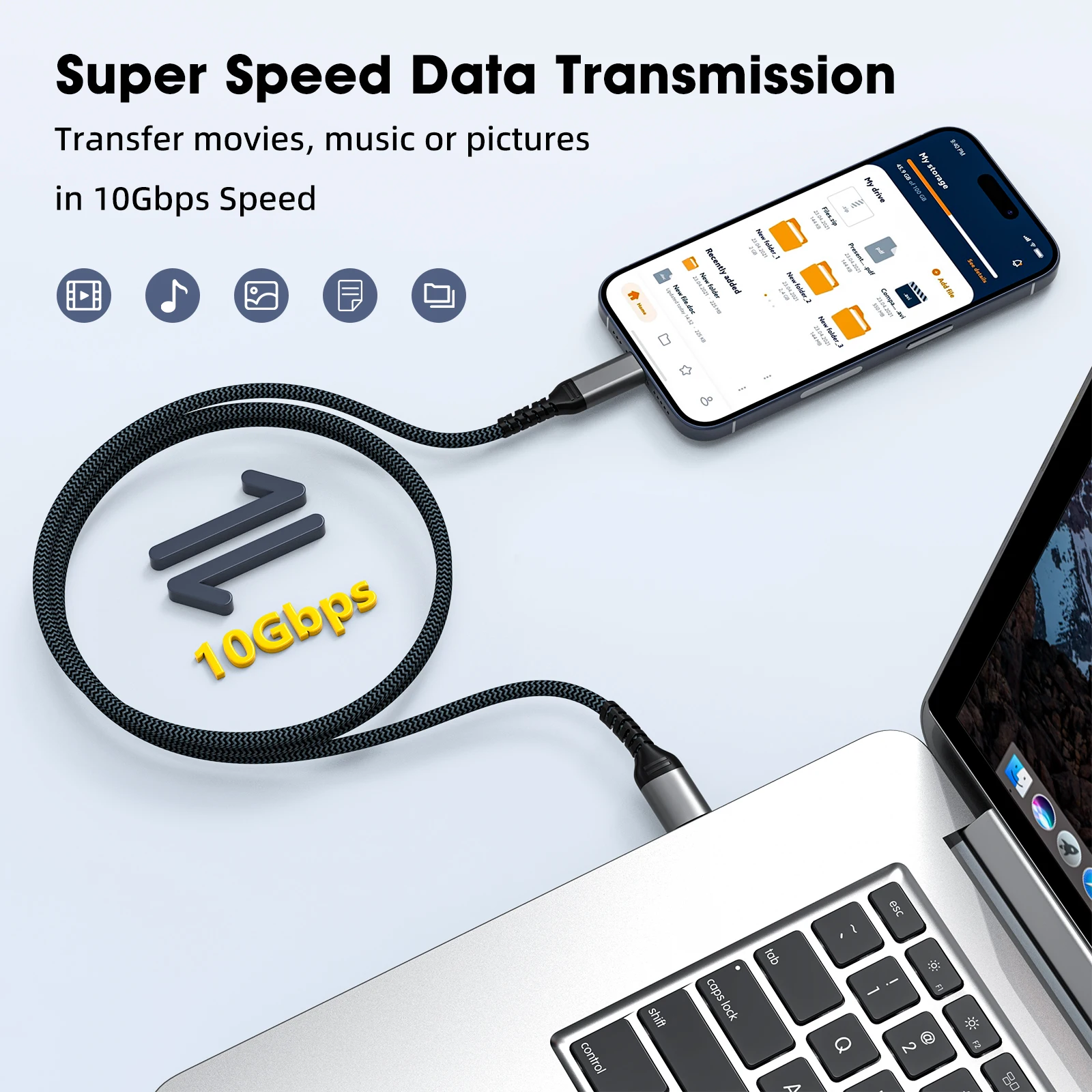 Cable USB 3,2 Gen2 a tipo C, c - Laptop External Accessories reseña y precio