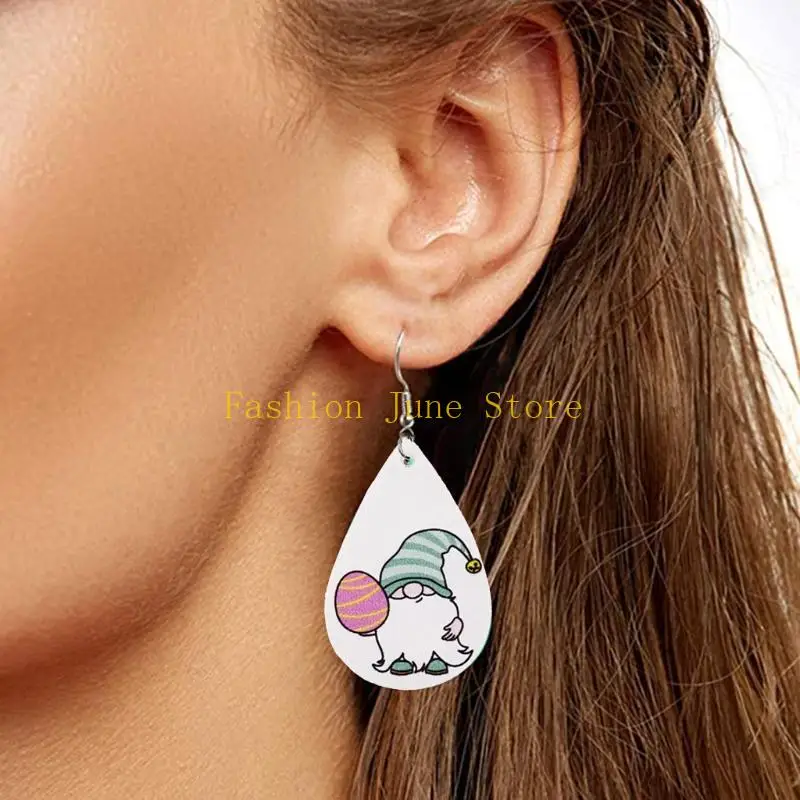 N5KA Earrings Bulk Teardrop Earrings Irish Clover Spring Holiday Fashion Jewelry