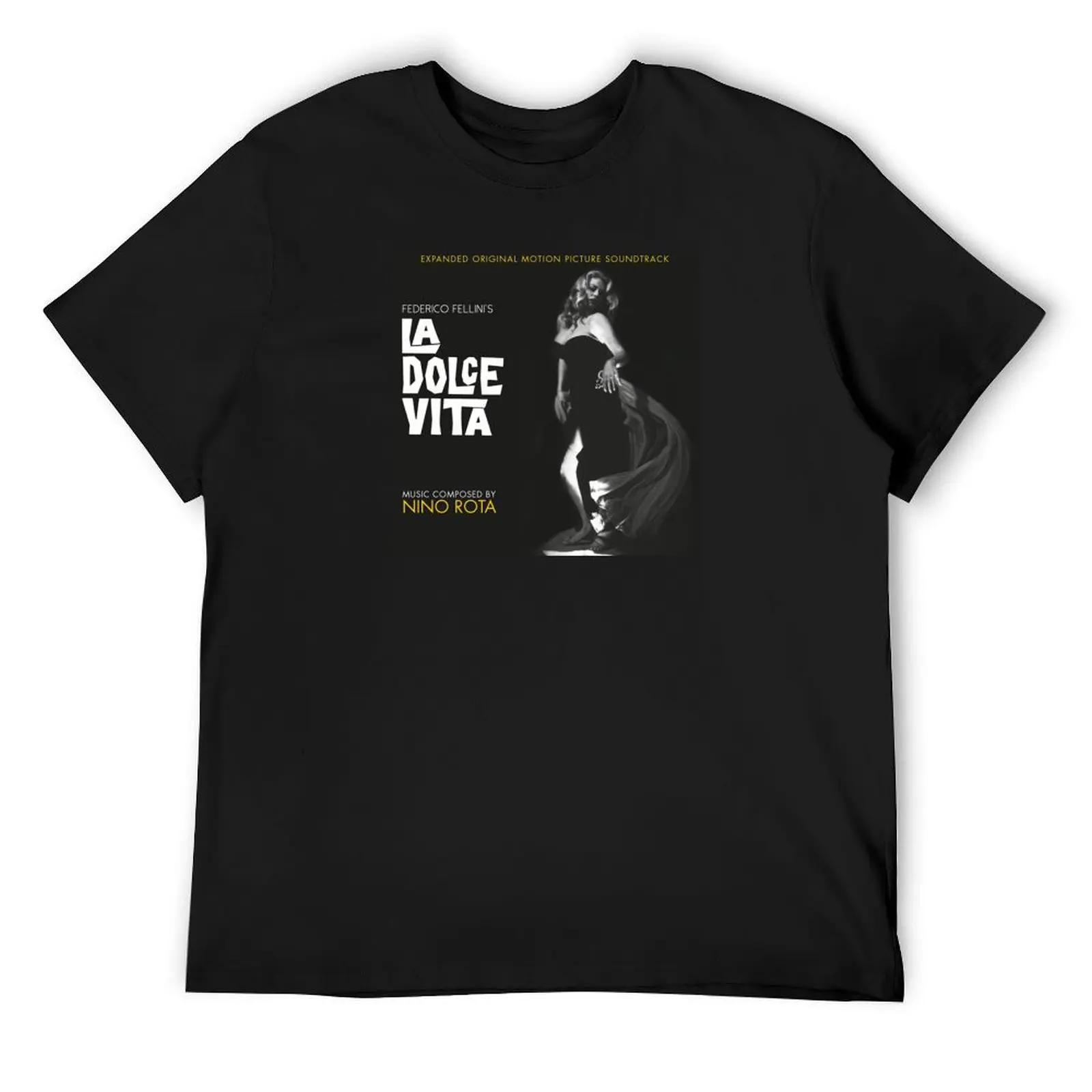 

Federico Fellini La Dolce Vita T-Shirt baggy shirts T-shirts oversize funny shirt cotton summer 2025 men clothing