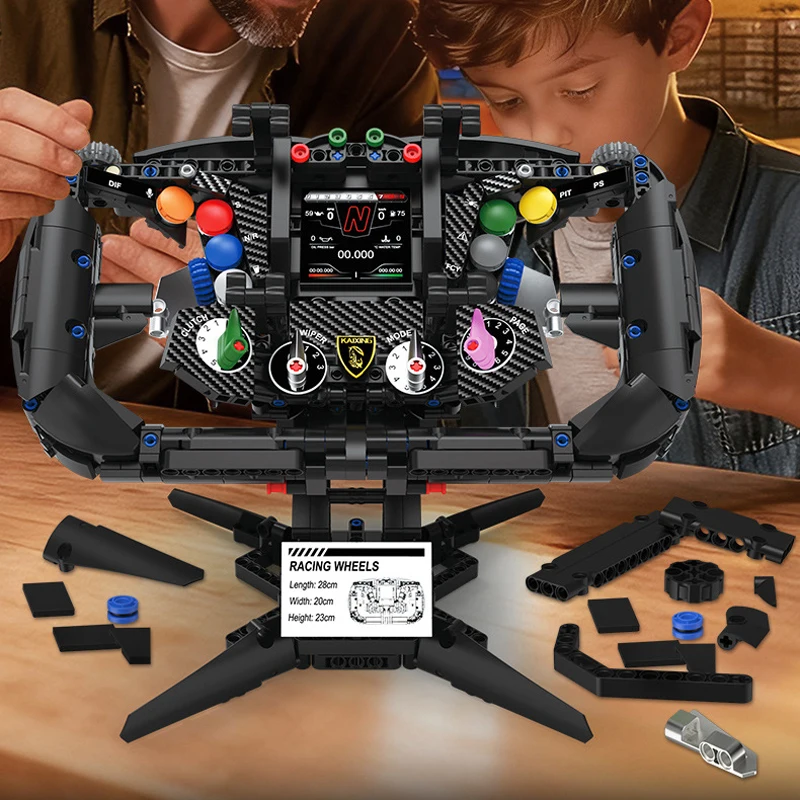 

IN STOCK MOC Technical SCV12 Supercar Steering Wheel Building Blocks Bricks Assembling Model Toys for Boys Christmas Gift Set