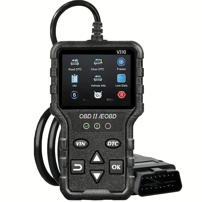 

Автомобильный тестер напряжения V310 2026 года, сканер кодов неисправностей двигателя, тестер зарядки аккумулятора
