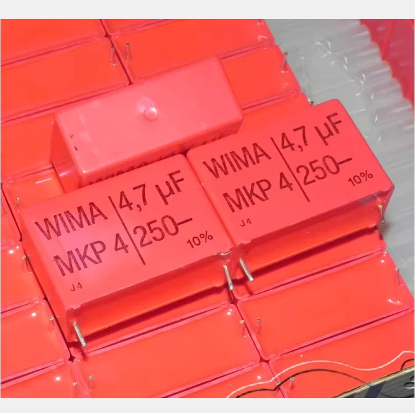 The Original German WIMA MKP4 4.7UF 250V Copper-Pin Stepless Frequency Division Film Capacitor Has a Volume of 41.5*17*29mm
