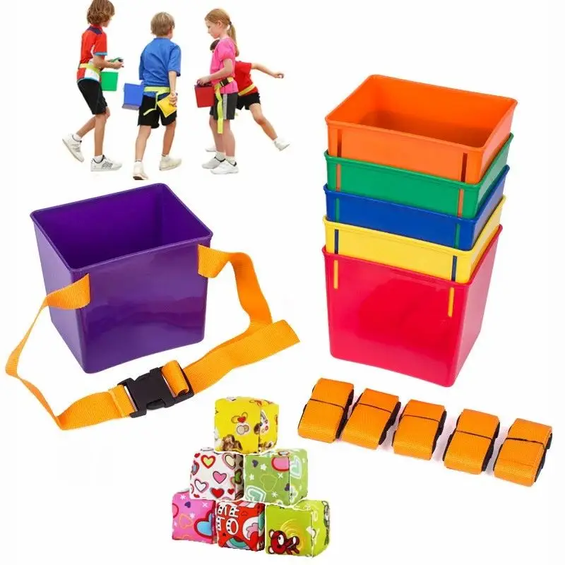 Kindergarten Sensory Integration Training Outdoor Team Sports Parent-Child Children's Games Water Bucket Throwing Sandbags