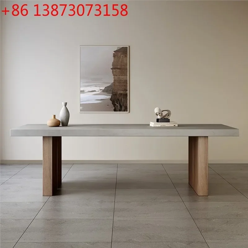 New Chinese-style solid wood built-in kettle integrated office reception area tea table