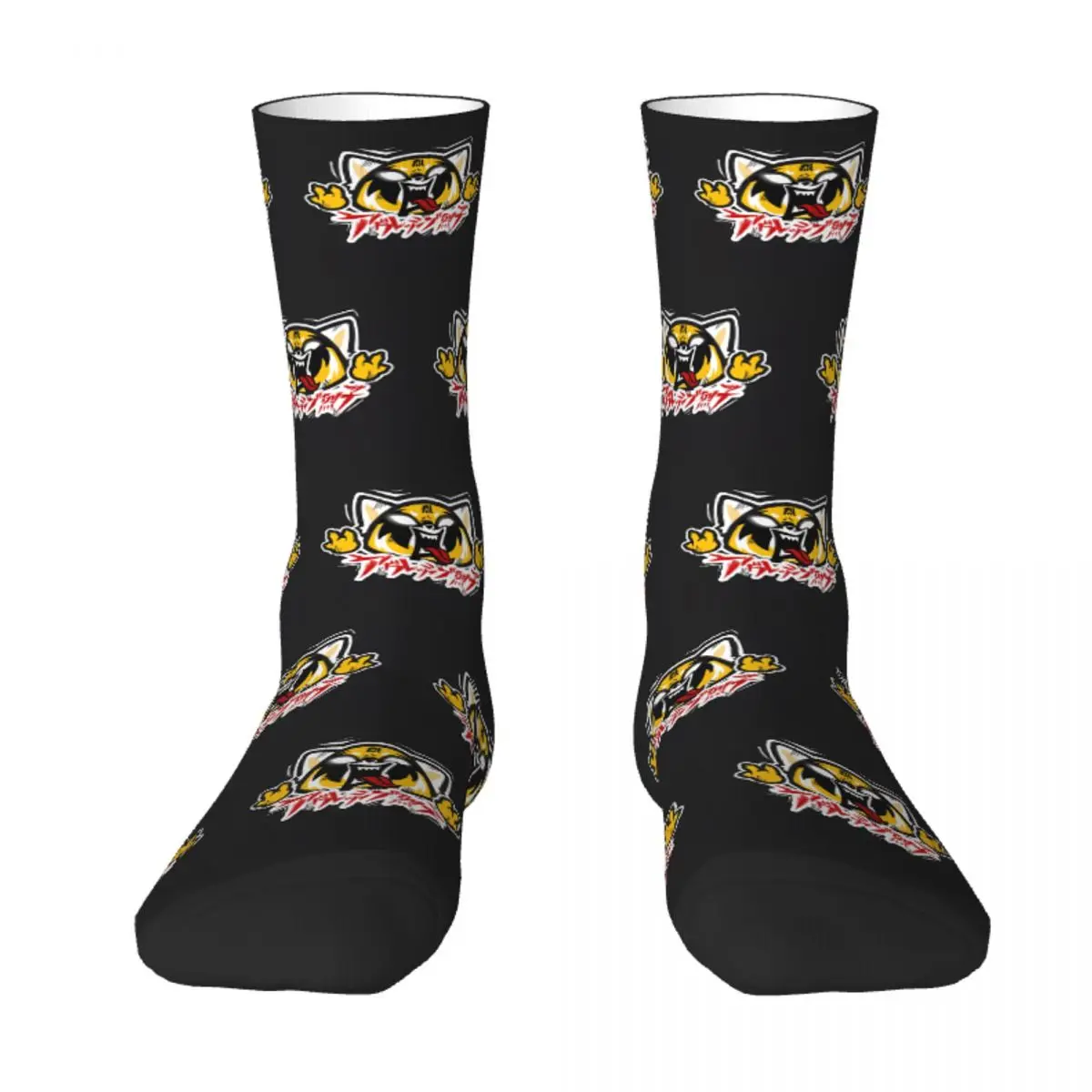 Calcetines de pareja Aggretsuko Rage medias otoño Casual calcetines transpirables impreso al aire libre calcetines antideslizantes