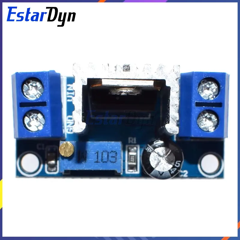 Estardyn LM317 Regulador Linear de Tensão Ajustável Fonte de Alimentação LM317 DC-DC 4.2-40V a 1.2-37V Step Down Buck Converter Board