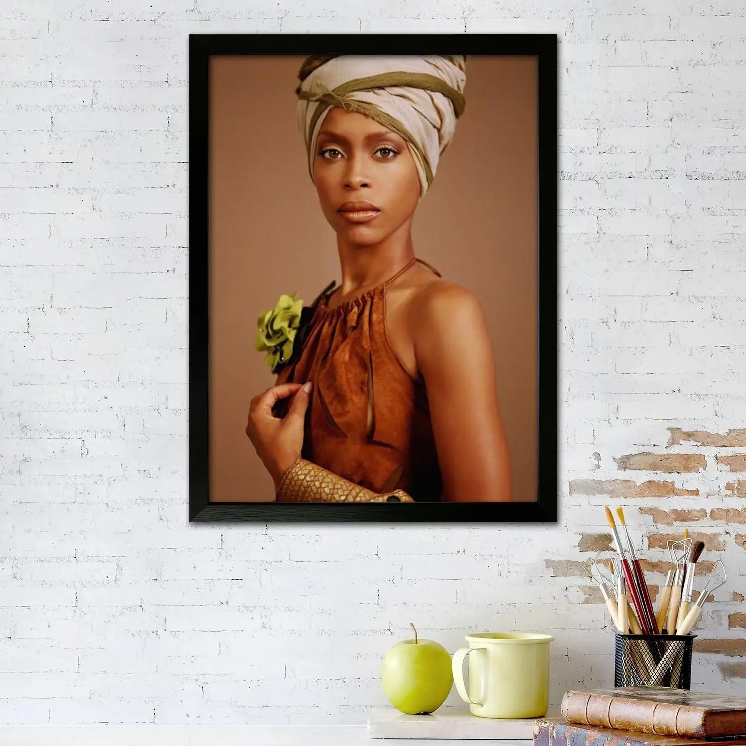 erykah badu Canvas Art Poster, Wall Art Picture Print, Modern Family Bedroom Decor Posters,Decorative painting