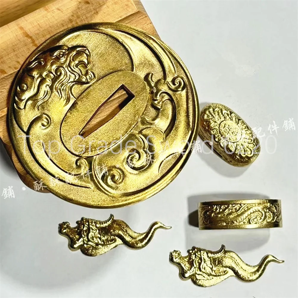 Brand New Tsuba Handguard Guard Fuchi Kashira Menuki Copper Brass Material For Japan Real Japanese Samurai Katana Sword Fittings