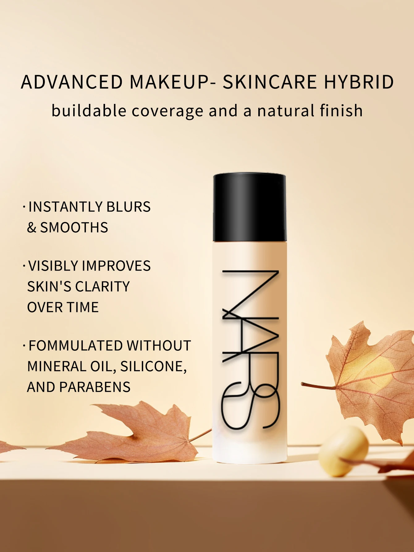 Nars Light Reflecting Foundation - Advanced Makeup - Skincare Hybrid Foundation Mini Size - #MONT BLANC-LIGHT 2