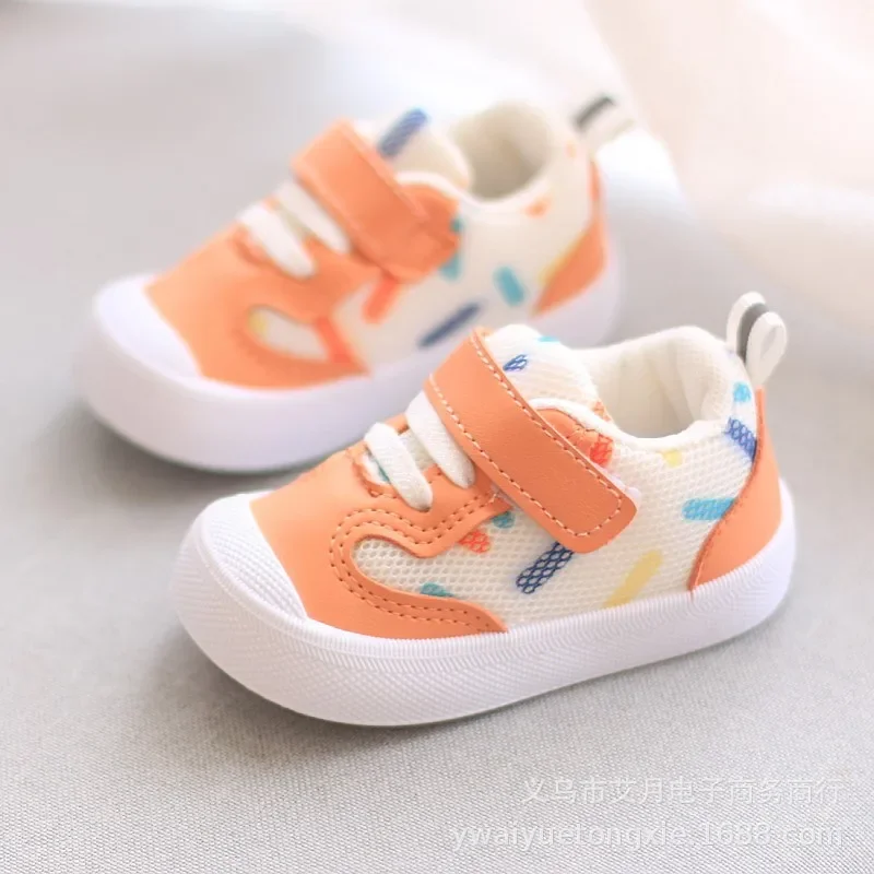 Toddler Mesh Printing Sneakers Children Baby Walking Shoes Soft-soled Shoes Boys Girls Casual Sneakers Kids Infant Sports Shoes