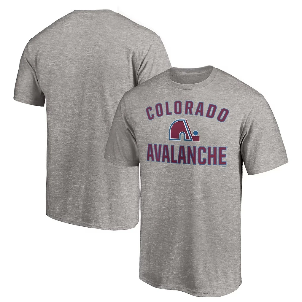 2026 Men's Colorado Avalanche Heather Gray Special Edition Victory Arch T-Shirt Short Sleeve Tshirt