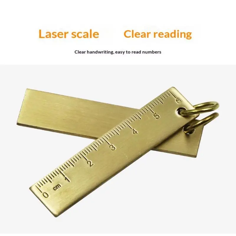 Metall-Lineal Schlüsselanhänger für Kinder und Schüler, Neuheit, koreanisches Schreibwaren- und Schulzubehör, 6 cm – Detail 11