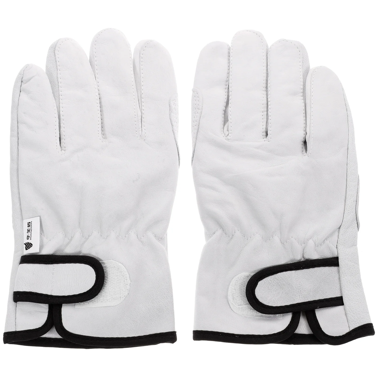 1 par de guantes cortos resistentes al calor, guantes de soldadura ignífugos, funda ajustable forrada de algodón para horno, estufa, soldadura de barbacoa