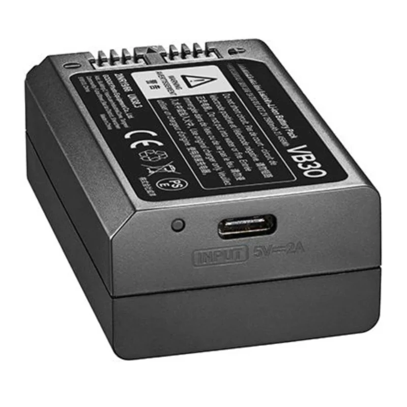 Для вспышки камеры с круглой головкой V1Pro Godox VB30, аккумуляторная батарея