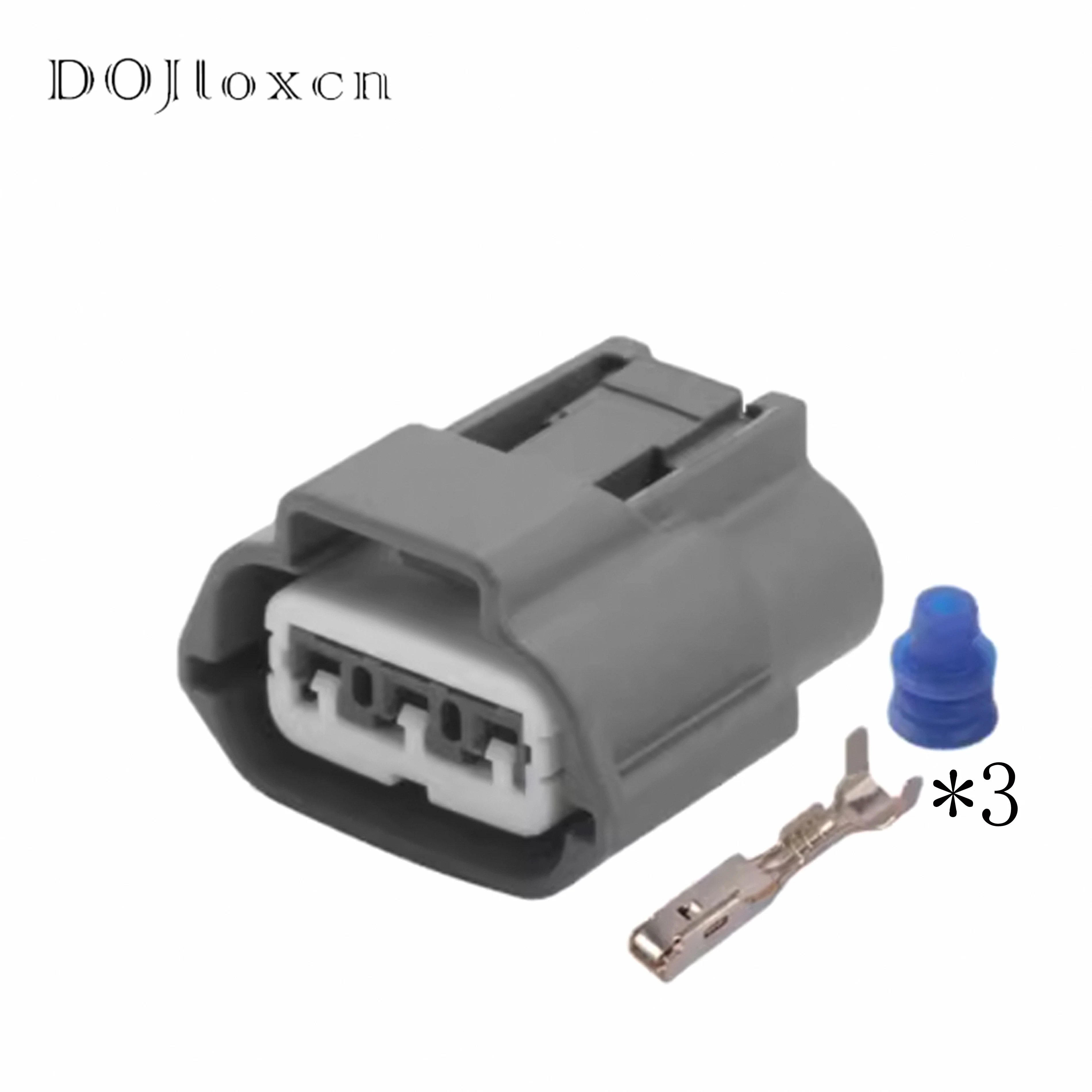 1/5/10/20/50 Sets Grey Brown 3 Pin 6918-1595 6189-0780 Car Ignition Coil Waterproof  Female Connector For Nissan TPS SERA483-05