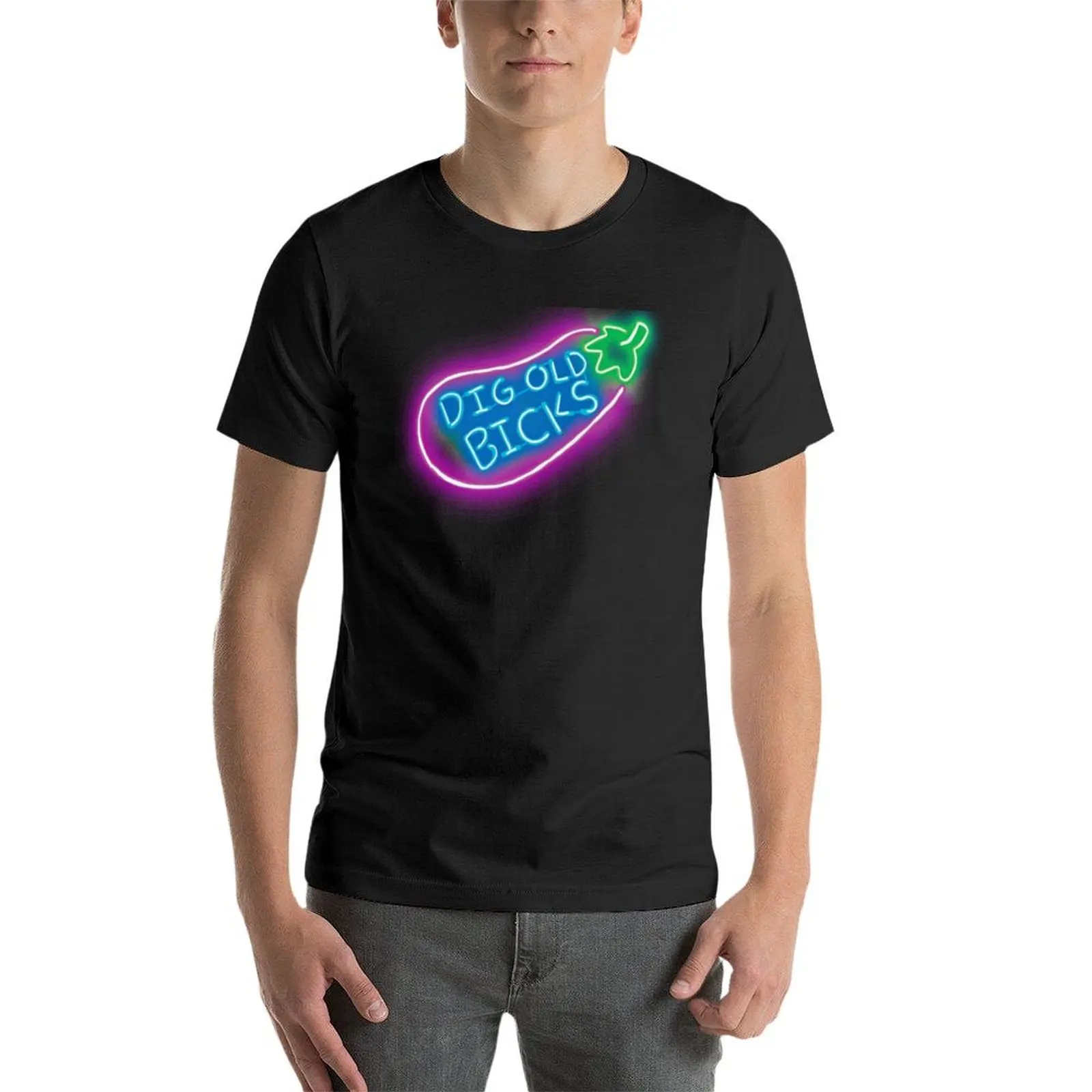 Graaf Oude Bicks T-Shirt Effen Voor Een Jongen Sublieme Zwarte T-Shirts Voor Mannen