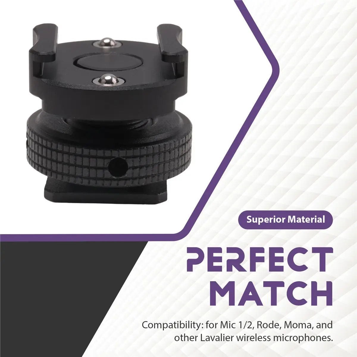 618 Mega Sale-360 Rotatable Cold Shoe Mount Adapter for Microphone Anti-Drop Hotshoe Extension for LED Light Mic Camera Cage