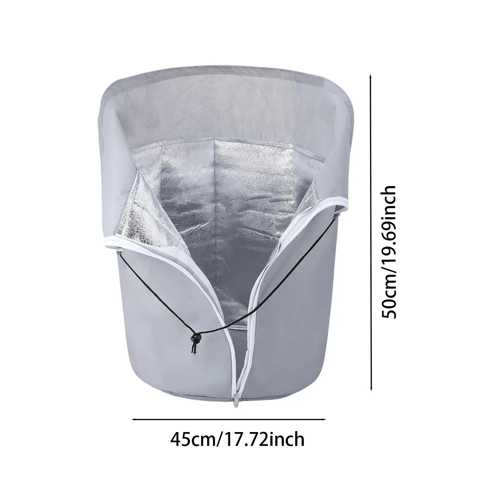Garden Plant Pot Insulation Cover Thermal Potted Plants Sturdy Multipurpose Grey Winter Flower Cold Resistant Potted Plant Wrap