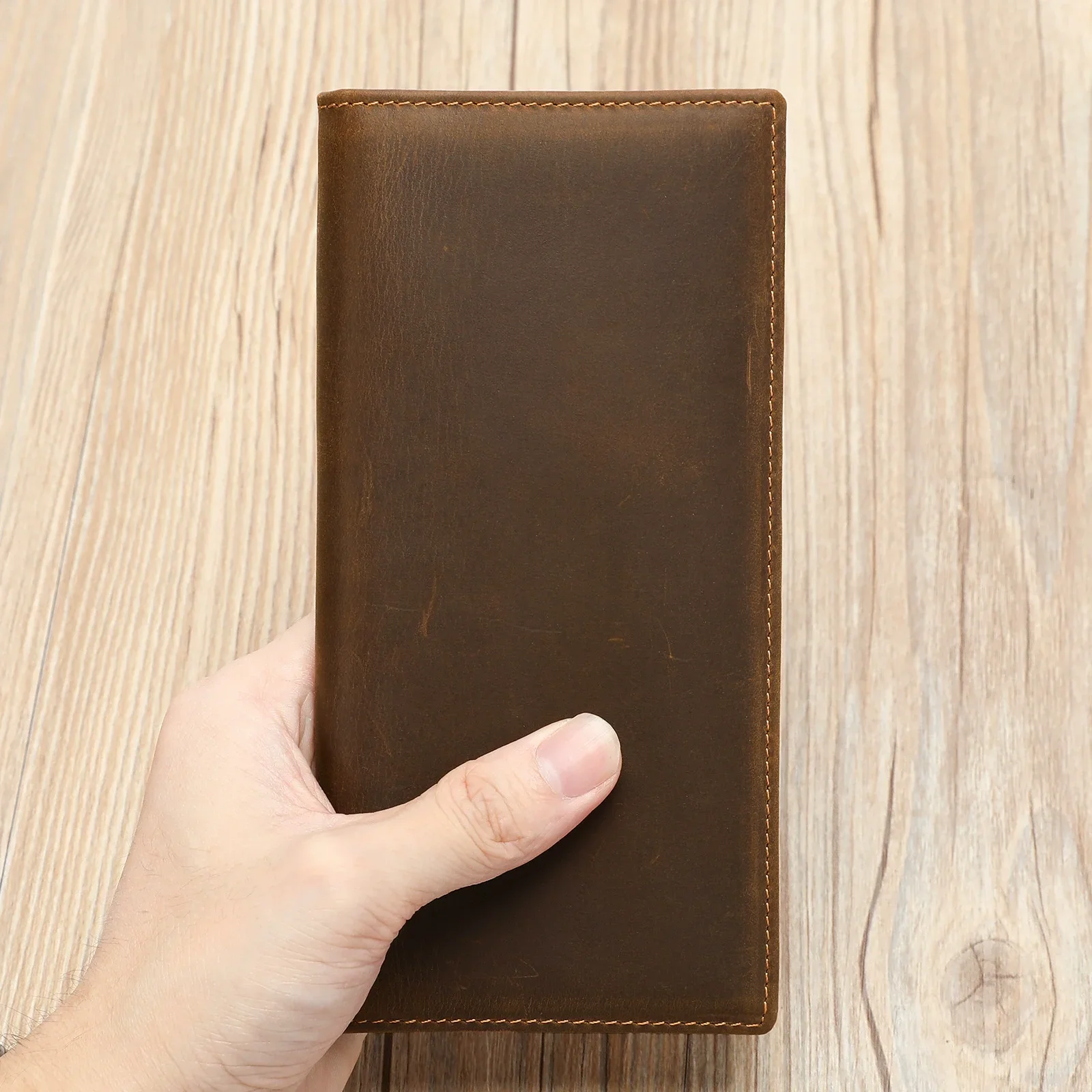 Venn Fashion Wallet Clutch RFID Credit ID Card Holder Leather Wallet Multi-card Slots Cell Phone Bag Vintage Money Case Purse