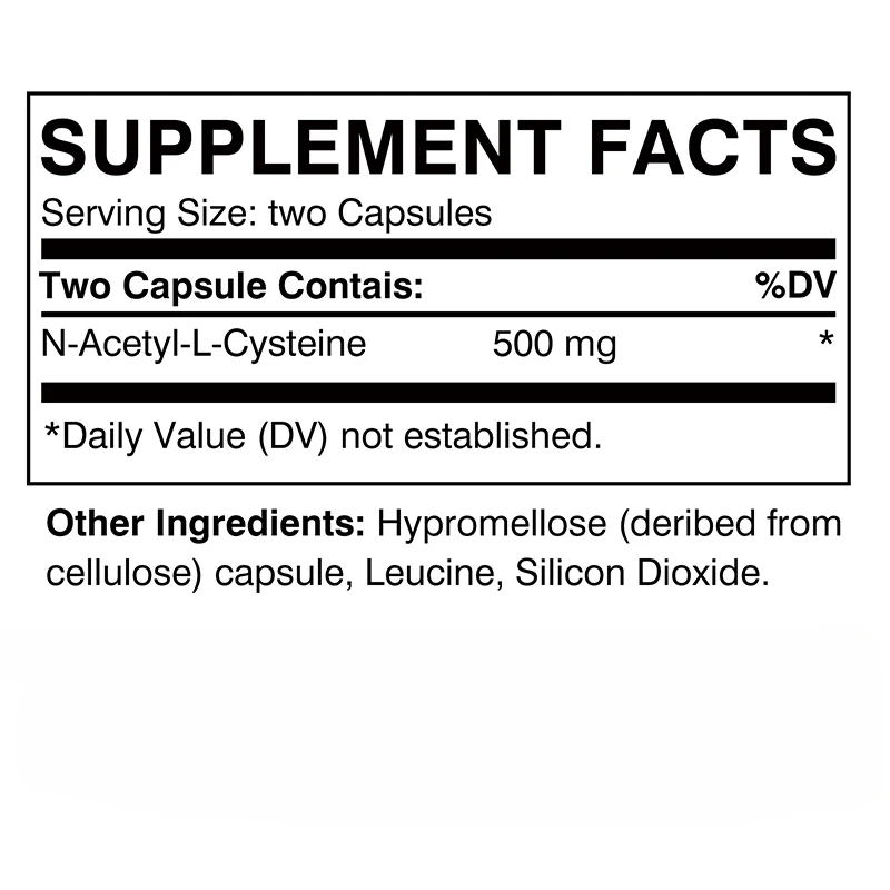 NAC - N-Acetylcysteine - Respiratory Health, Immune Health, Promote Liver and Kidney Detoxification