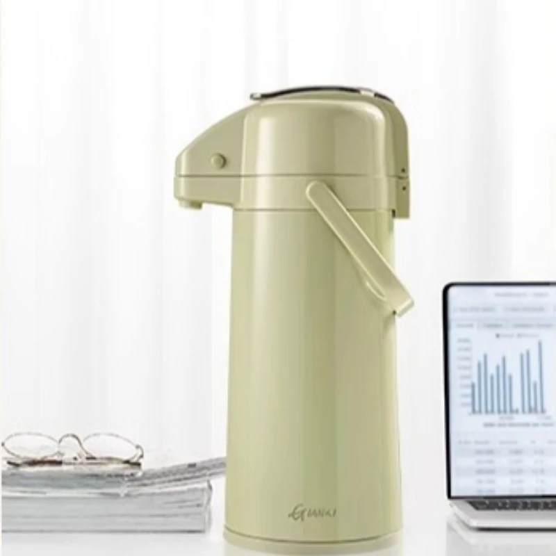 

Large Capacity Thermal Airpot with Imported Glass Liner One Touch Dispensing 48H Heat Retention Anti Drip Water Flask Home
