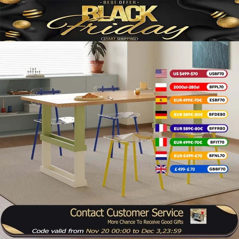 

Nordic Square Dining Tables Design Restaurant House Living Room Dining Tables Luxury Wooden Tavoli Pranzo Furniture Home