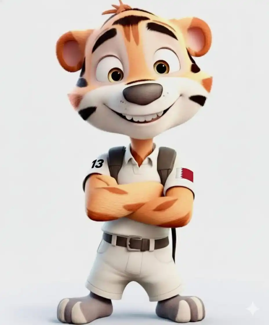 Dmuchany, personalizowany tygrys lub lew, zwierzę z kreskówki z dmuchawą, duży, uroczy dmuchany tygrys.