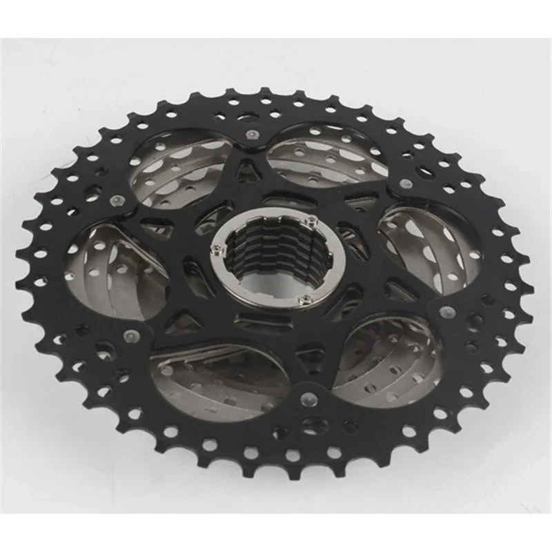 

9-скоростной кассета SUNSHINE, маховик для горного велосипеда, свободное колесо 11-40T, большие зубья, серебристо-черные запчасти для велосипеда