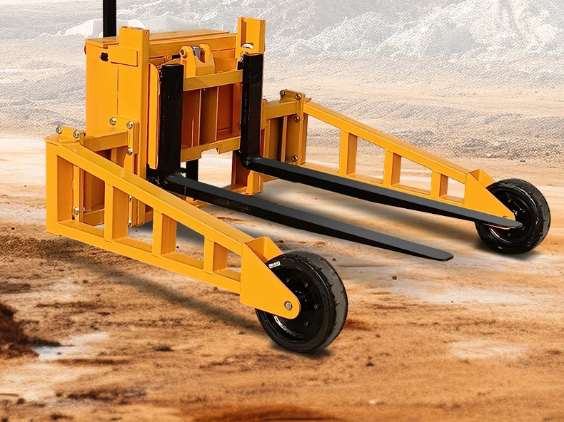 Electric construction off-road all-terrain pallet truck 1.5 tons mobile hydraulic pallet jack