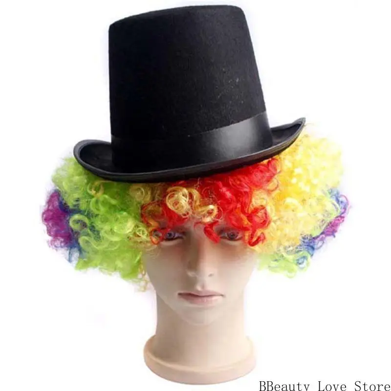 

Забавный вечерний фетровый черный цилиндр, наряд для вампиров-волшебников, викторианская джазовая кепка