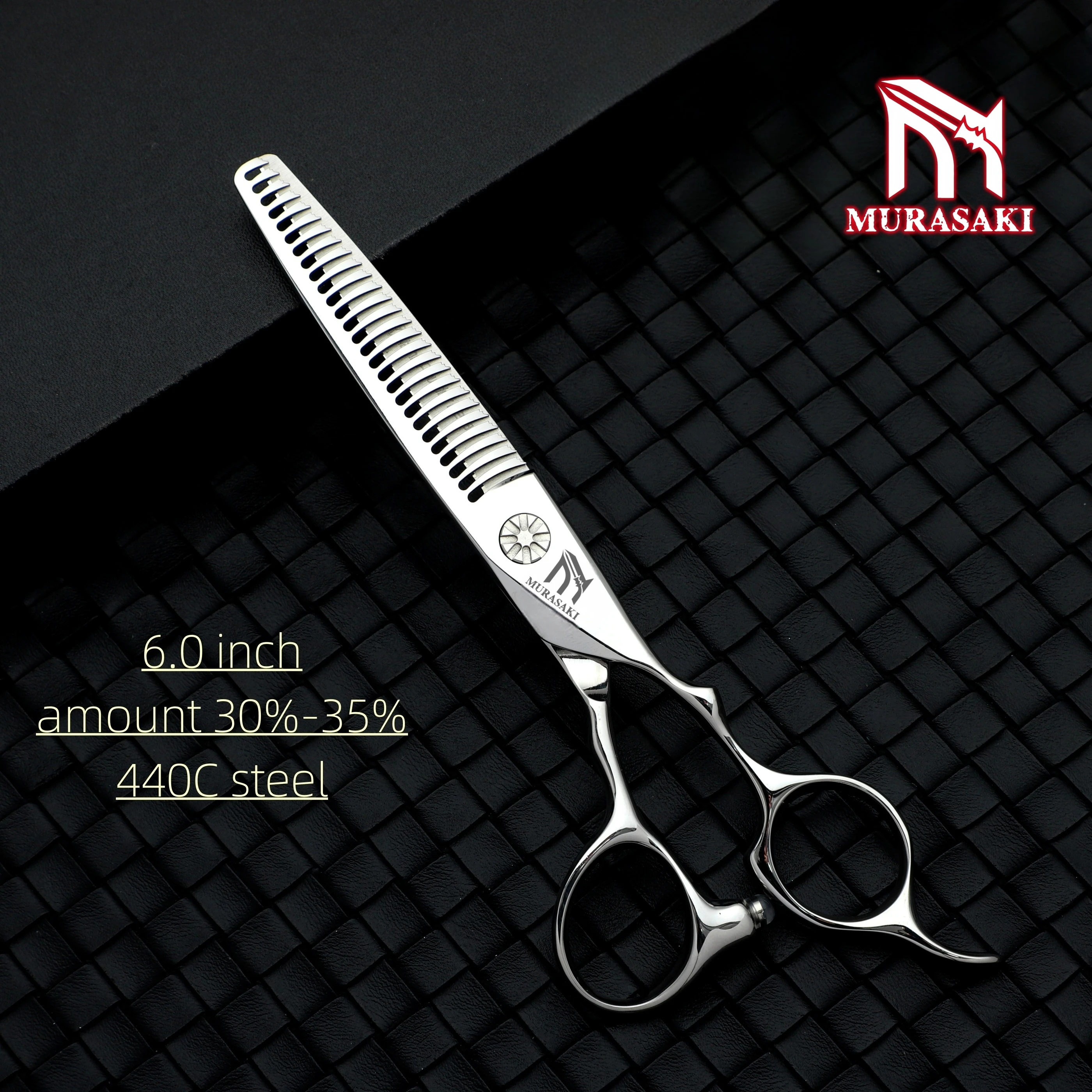 Professionelle Friseurscheren, Hitachi 440C Stahl-Ausdünnungsscheren, Set mit 6,0-6,5 Zoll Haarschneidewerkzeugen, scharf und langlebig – Detail 37
