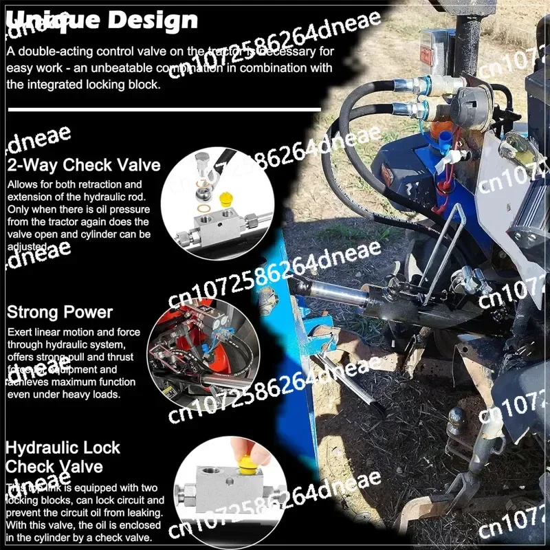 SPH320033 وصلة هيدروليكية علوية كات. 1-1 مع كتلة القفل 20 7/8 بوصة - 31 7/8 بوصة مع خرطوم 2 ×، أسطوانة هيدروليكية لصمام الاختيار في اتجاهين #5