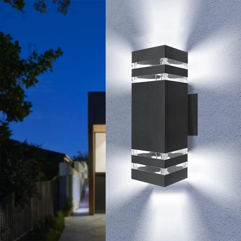 LED Wall Light Outdoor IP65 Waterproof  Wall Light E27 Bulb Up Down Lighting for Garden Porch Stair Corridor Entrance Decoration