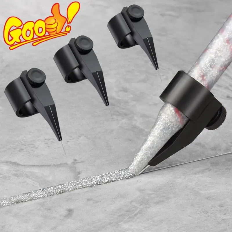 

3/1pcs Caulk Nozzle Fixed Locator Sealant Nozzle Caulking Epoxy Piston Nozzle Accessories Tile Beauty Stitching Finishing Tool