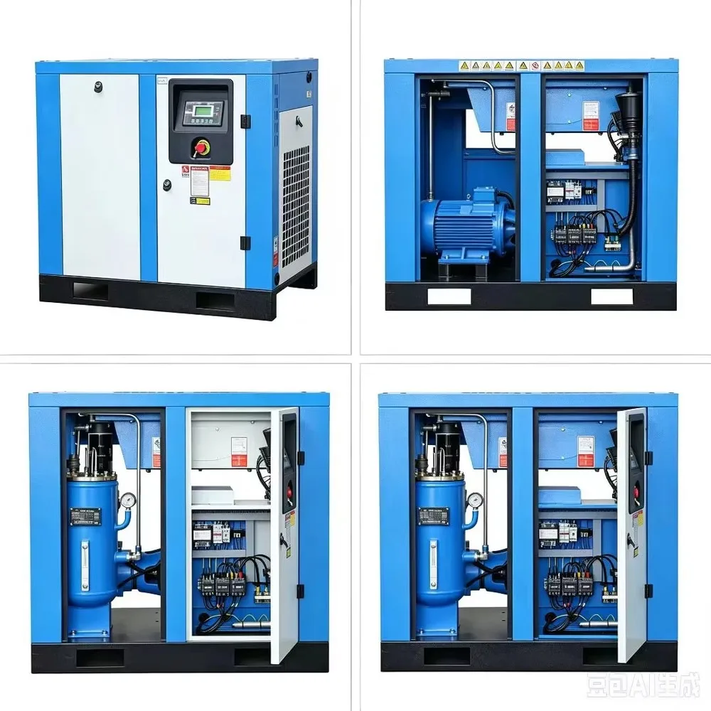 7.5HP-100HP Industrial Refrigerated Air Dryer 7.5KW-75KW Compressed Air Dryer for Workshop Stable Performance