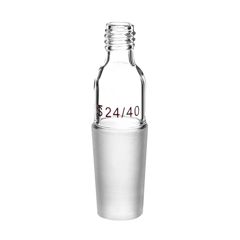 Thermometer Inlet Adapter with 24/40 Inner Joint,2pcs Glass Thermometer Adapter for Distillation Apparatus Chemistry Lab-A21R image 5