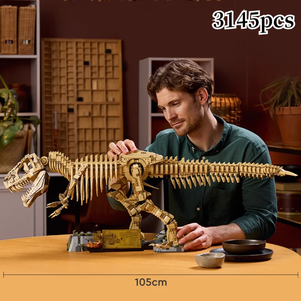 

Big Sale 3145pcs Jurassic Dinosaur Park Series Dinosaur Fossils 76968 Tyrannosaurus Rex Building Block Model Toy Birthday Gifis