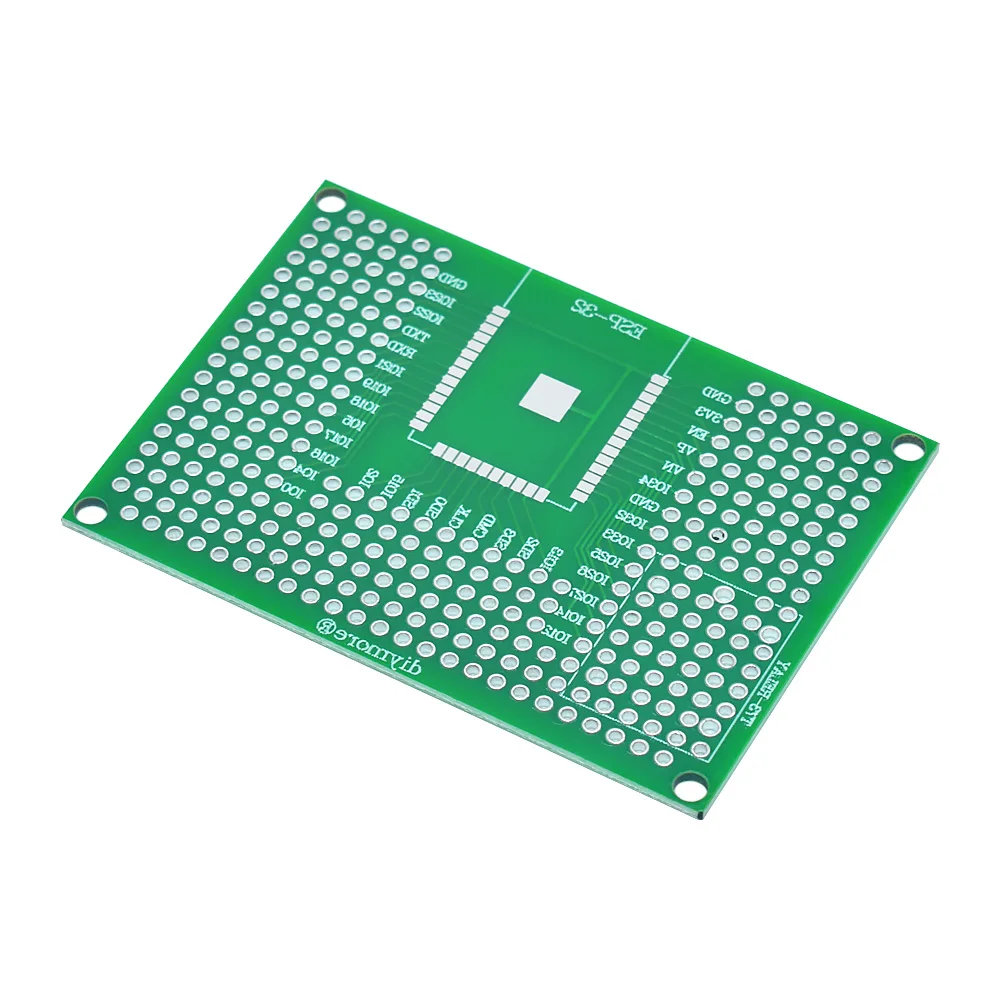 WAVGAT 5x7CM Double Side Prototype PCB Board Breadboard Protoshield For Arduino Relay ESP8266 WIFI ESP-12F ESP-12E ESP32 ESP32S