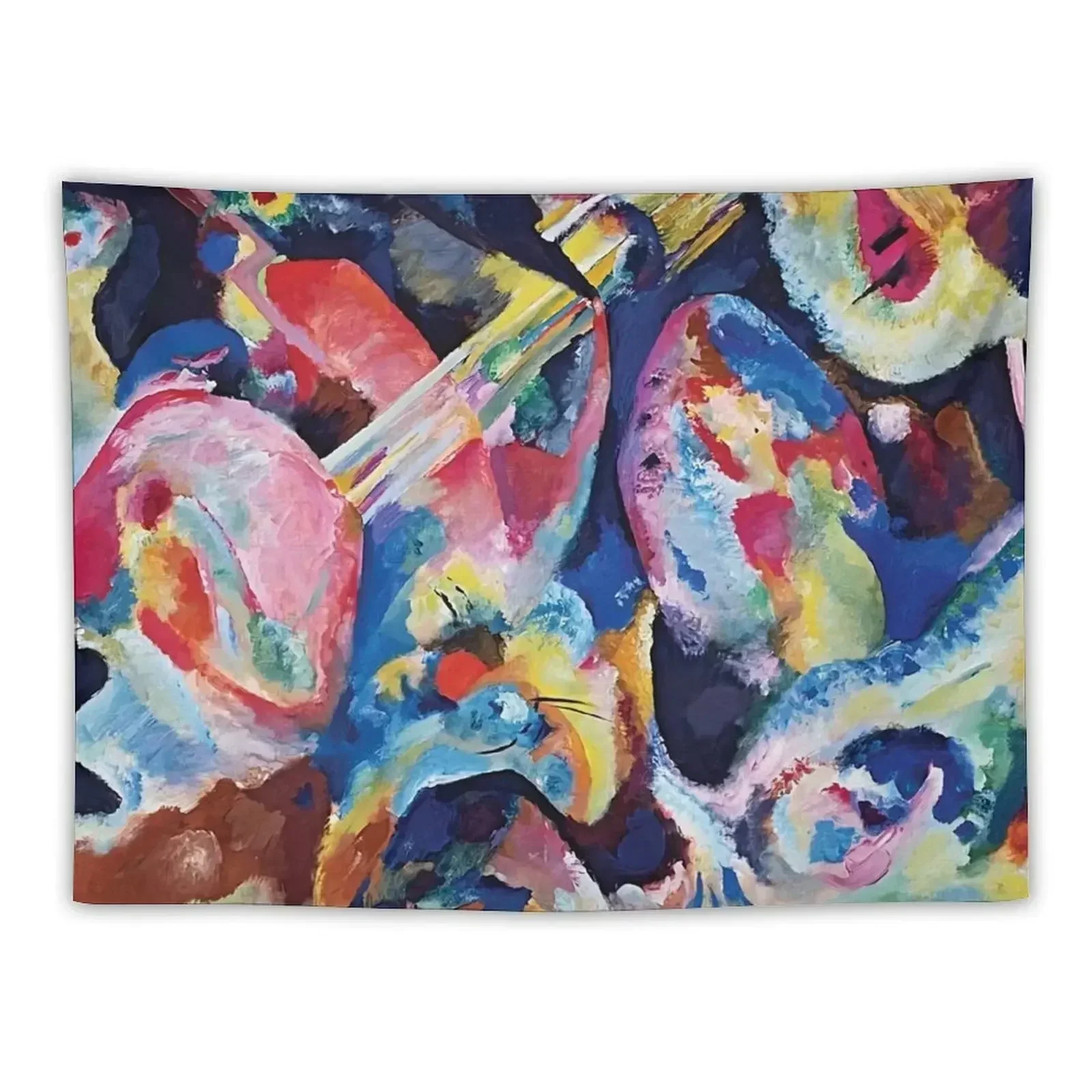 

Kandinsky Improvisation Sintflut 1913 Tapestry Wall Art Bedroom Decoration Room Decorator Tapestry
