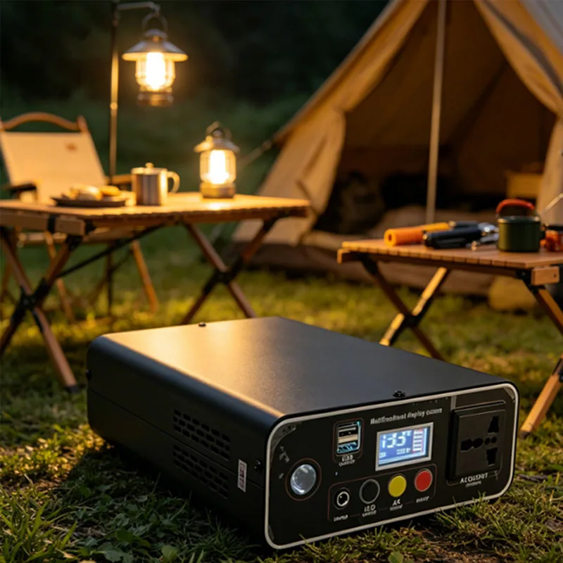 300W Portable Power Station 220V 90000mAh LiFePO4 Solar Generator Emergency Mobile Power Bank for Camping RV Outdoor Home Use