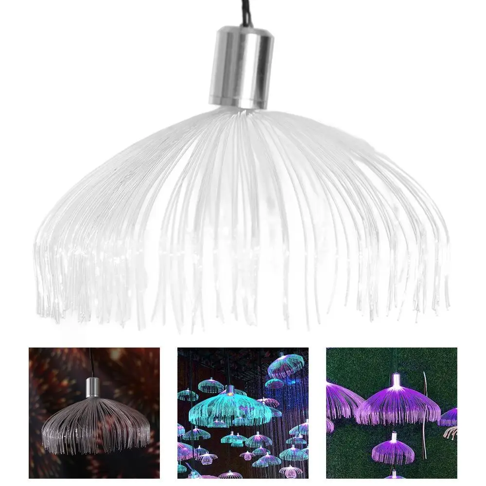 

Colorful Fiber Optic New Year Birthday For Party Outdoor Chandelier Christmas Decoration Decorative Lights Jellyfish Light
