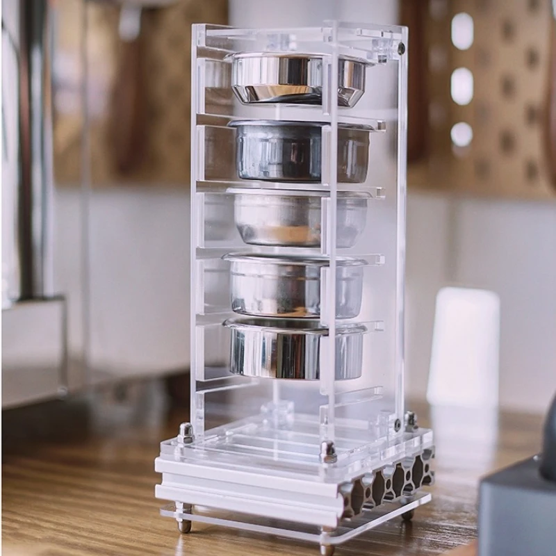 

Acrylic Portafilter Basket Holder for 58mm Espresso Tool Home Kitchen Coffee Bowl Storage Coffee Bar Countertop Storage Solution