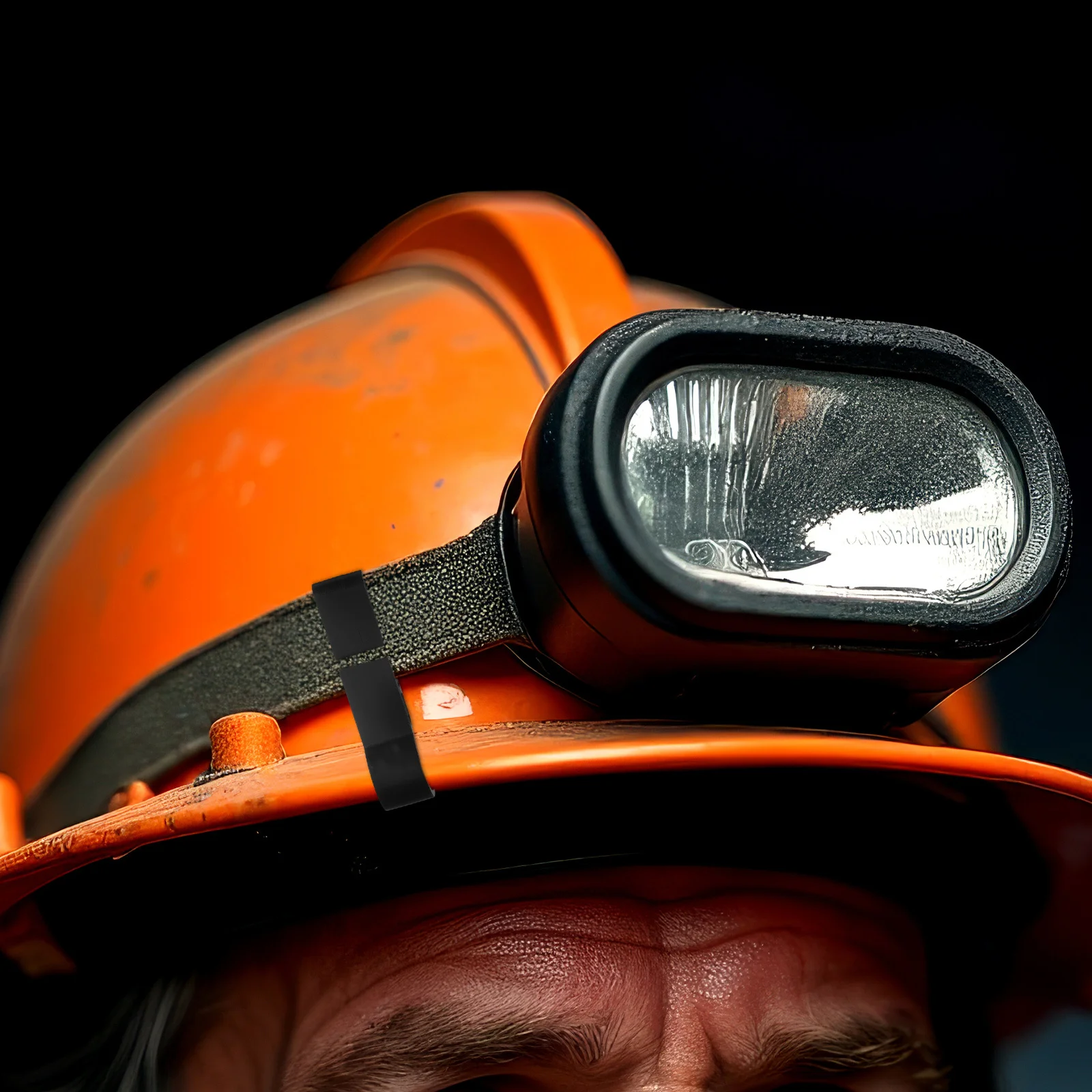 100 pçs clipes farol clipe capacete luz clipes gancho de plástico fixação segura farol acessório para segurança do trabalho noite