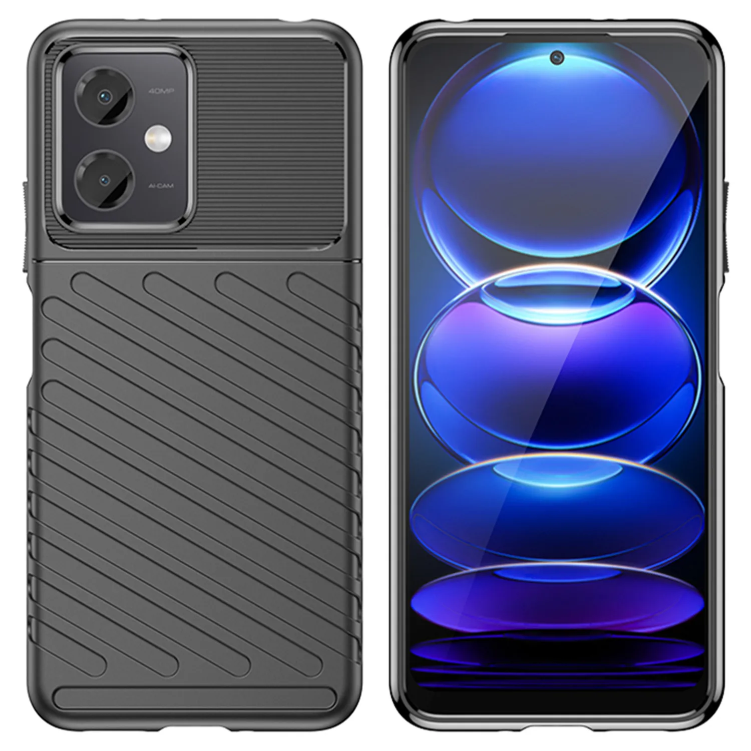 Luxury Silicone Case For Redmi Note12 5G note 12pro 12 4g 12s Soft Thunder Case for redmi note 12t 12r pro 12 pro+ 12pro speed