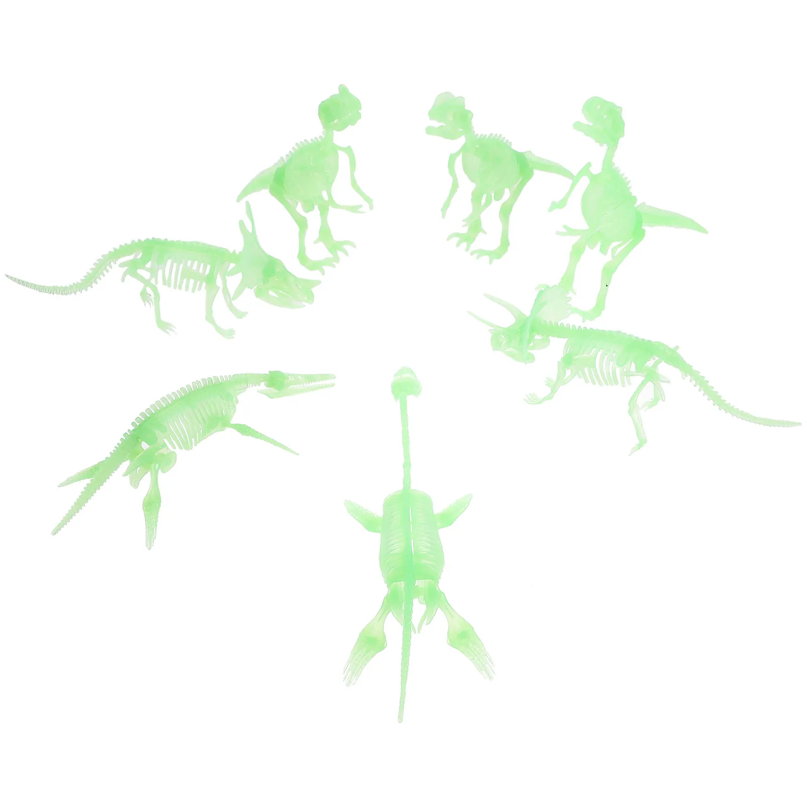 

7 Pcs Dinosaur Models Home Decor Bones Toys Party Decorations Animal Ornaments
