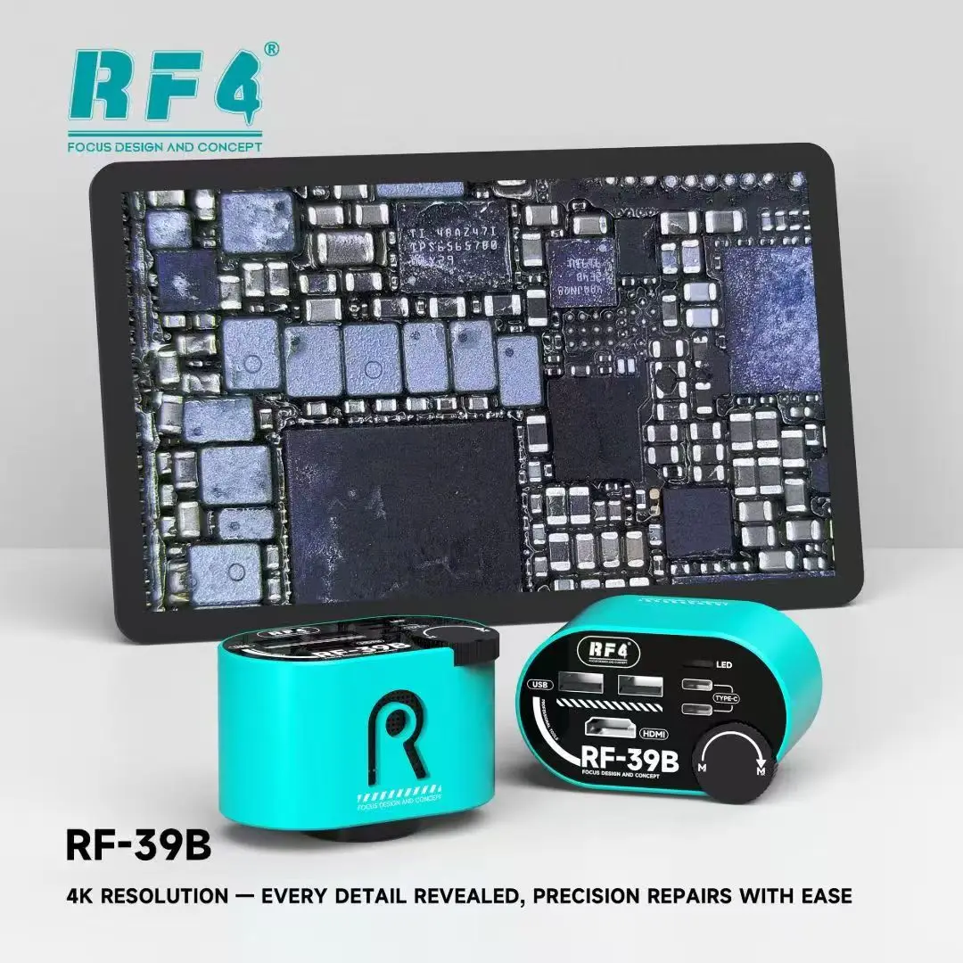 Microscope 4K Camera,Break Field Of View Limitations,Zoom Handwheel Lossless Zoom-Rotate Freely To Switch Field Of View RF-39B