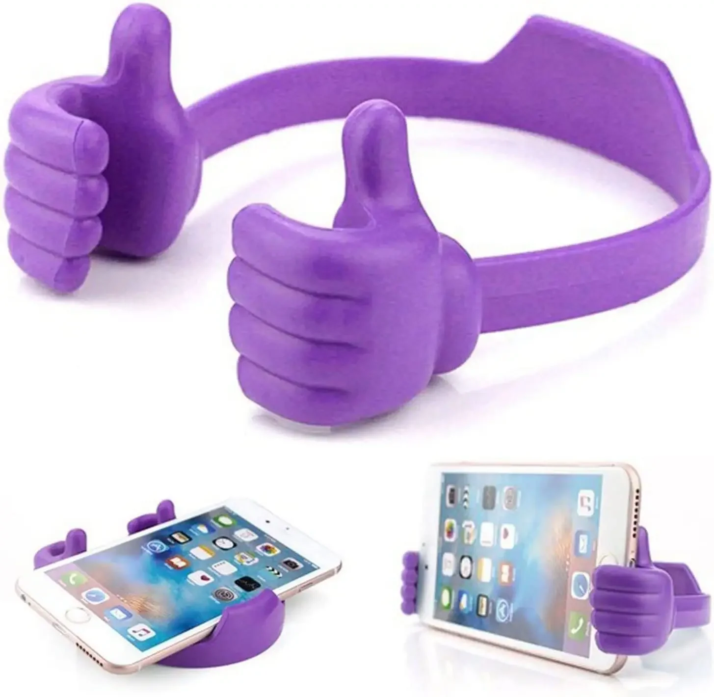 Plastic Phone Stand Thumbs-up Cell Phone Holder Adjustable Multi Colors Portable Desktop Stand for Phone Holder