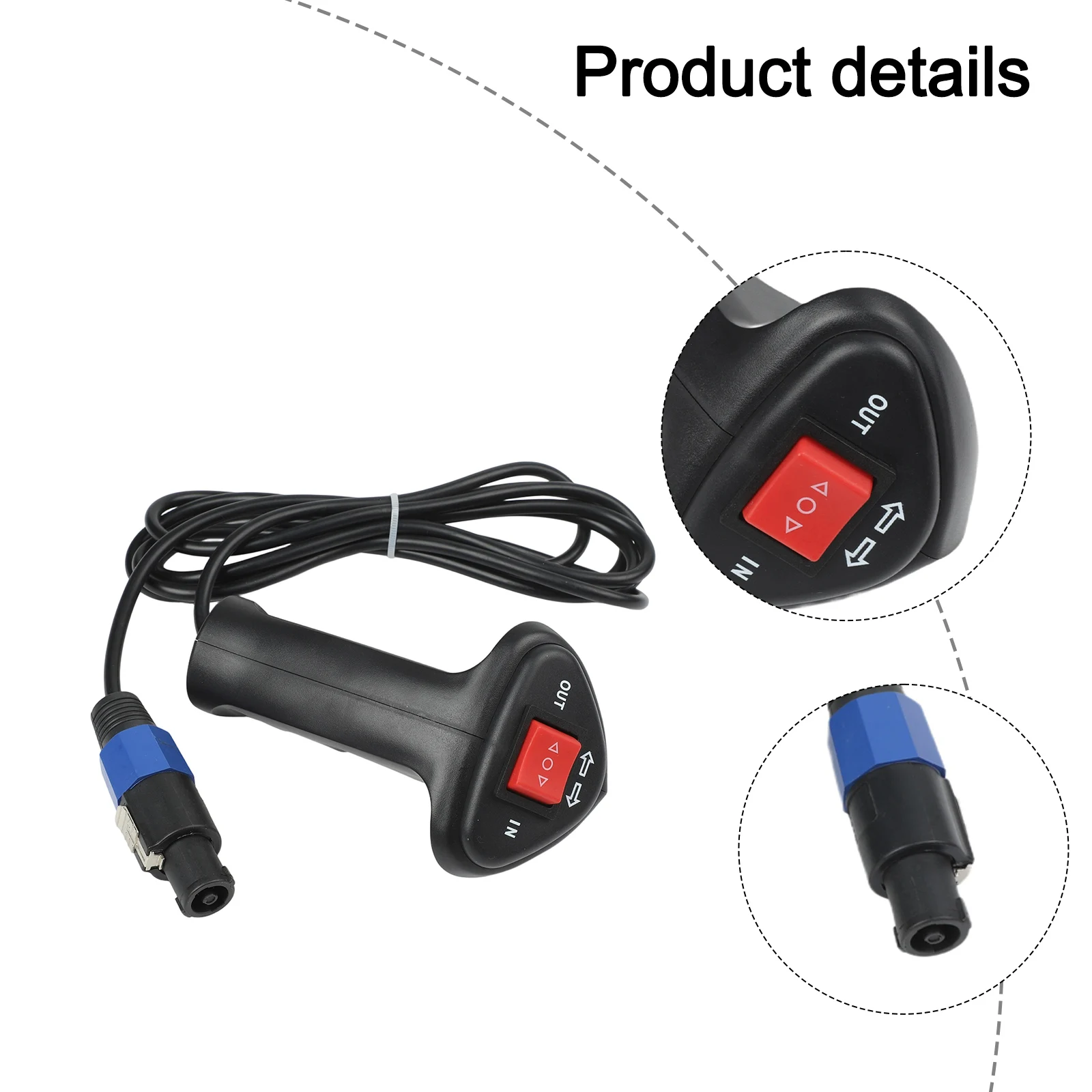 

12V Winch Controller Winch Control Handle Off-road Recovery Push Button Winch Controller Push Button Operation