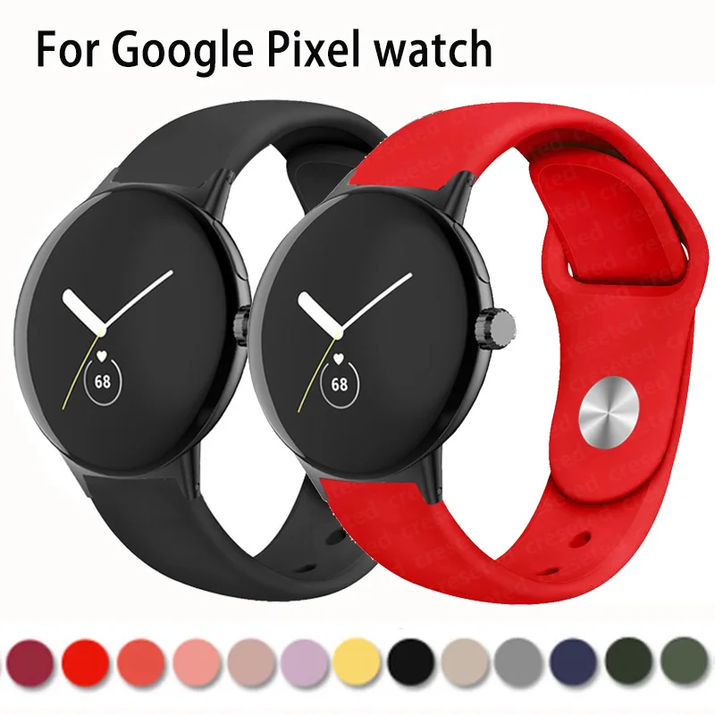 Silikon Strap Für Google Pixel Uhr Band Smartwatch handgelenk Armband Correa Zubehör Gürtel Sport für Pixel Uhr Aktive Band