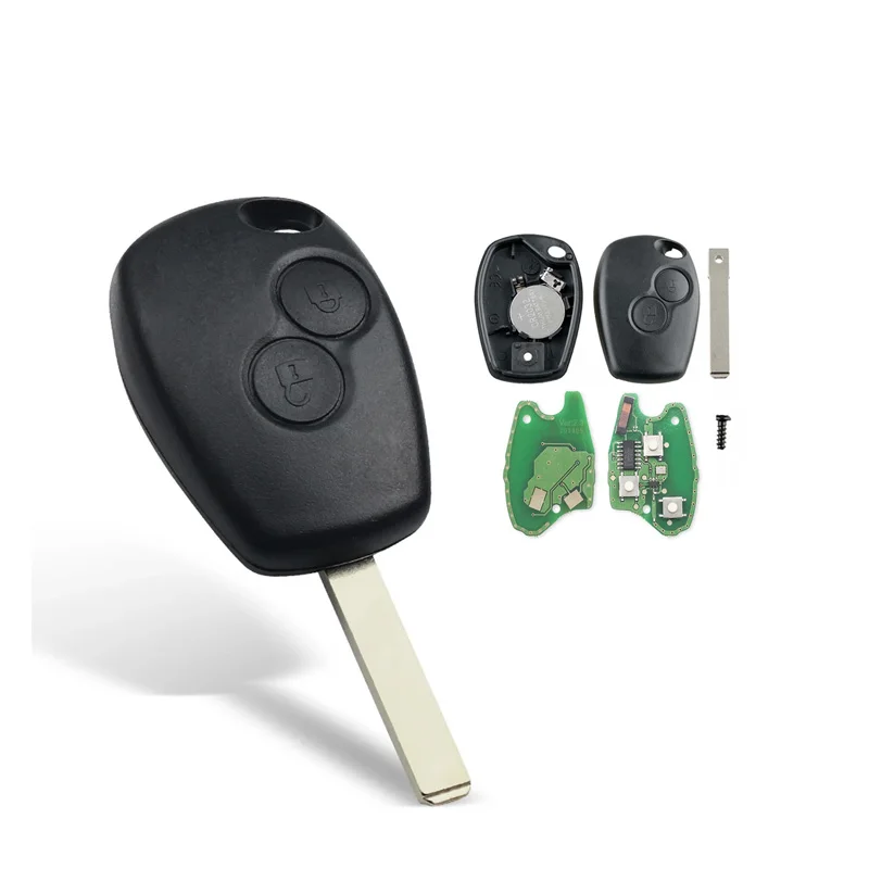 

Сменный корпус ключа с 2 кнопками, совместимый с чипом REN-Ault Clio 3 Kangoo 2 Master Modus Twingo (433 МГц PCF7947)